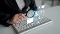Digital Document Management and Secure File Access Latch Royalty Free Stock Photo