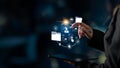 Digital Document Management and Secure File Access Latch Royalty Free Stock Photo