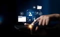 Digital Document Management and Secure File Access Latch Royalty Free Stock Photo