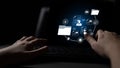 Digital Document Management and Secure File Access Latch Royalty Free Stock Photo