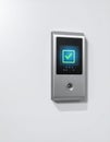Digital Door Lock with Successful Verification Royalty Free Stock Photo