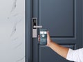 Digital door lock systems to safety of home apartment door.