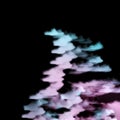 Digital drawing texture. Random paint smears in purple and blue colors. Multi color pattern. Abstract clouds