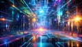 Digital Dreamscape A Vibrant Mosaic of Cybernetic Abstractions Generative AI