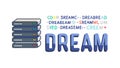 Digital Dreamscapes Data-Driven Aspirations Tech Innovation Concept, vector design Generative AI Royalty Free Stock Photo