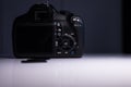 Digital DSLR camera,concept of photographer work station Royalty Free Stock Photo