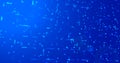 Digital dynamic 0 and 1 binary data flowing bg. Royalty Free Stock Photo