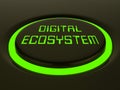 Digital Eco System Data Interaction 3d Rendering Royalty Free Stock Photo