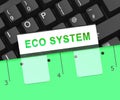 Digital Eco System Data Interaction 3d Rendering Royalty Free Stock Photo