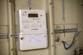 Digital electricity meter Royalty Free Stock Photo