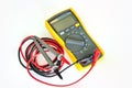 Digital electronic multimeter for students applications Royalty Free Stock Photo