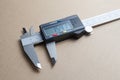 Digital electronic vernier caliper Royalty Free Stock Photo