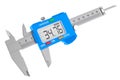 Digital electronic vernier caliper, 3D rendering Royalty Free Stock Photo