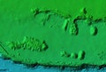 Digital elevation model piles of aggregates