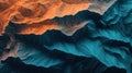 Digital elevation model visualized through mapping software