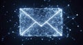 Digital Envelope with Network Connections and Data Points Royalty Free Stock Photo