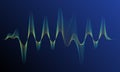 Digital equalizer sound wave vector illustration. Royalty Free Stock Photo