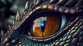 Digital Eye Of Dragon, Illustration Dinosaur Game Concept Background