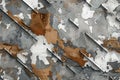 A digital fabric design with a gray and brown camouflage pattern, featuring white diagonal lines Royalty Free Stock Photo
