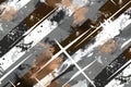 A digital fabric design with a gray and brown camouflage pattern, featuring white diagonal lines Royalty Free Stock Photo