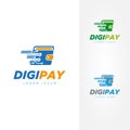 Digital Fast Payment Wallet Logo Sign Symbol Icon