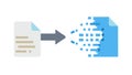 Digital File Conversion Document Transformation, Data Processing, vector design Generative AI Royalty Free Stock Photo