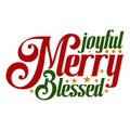 Joyful Merry Blessed SVG Design Digital Download