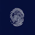 Digital Fingerprint Icon Illustration Royalty Free Stock Photo