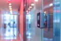 Digital fingerprint scanning access verification process. Password control through fingerprints in an immersive technology future