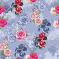 Digital print flower pattern design Royalty Free Stock Photo