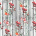 Digital print flower pattern design