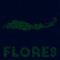 Digital Flores logo. Royalty Free Stock Photo
