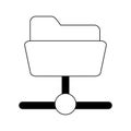 Digital folder technology in black and white