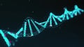 Digital formation of a dna in an animated presentation