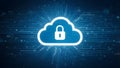 Digital Fortress: Encrypted Cloud Data Security. Concept Data encryption, Cloud security,