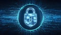 Digital Fortress: Shielding Sensitive Data in the Cyber Realm. Concept Cyber Security, Data