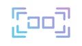 Digital Frame for Scanning or Data Recognition, vector design Generative AI Royalty Free Stock Photo