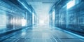 The Digital Frontier: A mesmerizing landscape of interconnected circuits and data streams, where technology pushes the boundaries