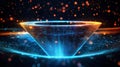 Digital Funnel Binary Code Vortex, Abstract Data Visualization, Cyber Space, Big Data Data Visualization, Digital Art Royalty Free Stock Photo