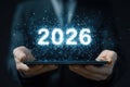 Digital 2026 Future Technology Concept on Tablet Royalty Free Stock Photo