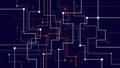 Digital geometric abstraction tech elements