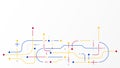 Digital geometric data network elements abstract background Royalty Free Stock Photo