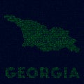 Digital Georgia logo. Royalty Free Stock Photo