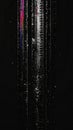 Digital Glitch Abstract Background with Vertical Lines and Colorful Pixels on Black Royalty Free Stock Photo