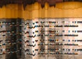 Digital glitch distortion noise yellow tech error