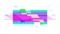Digital Glitch Effect Pattern, abstract pixel distortion, modern tech background, data corrupt, vector design Generative AI Royalty Free Stock Photo