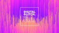 Digital Glitch Effect Vector Abstract Background