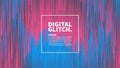 Digital Glitch Effect Vector Abstract Background