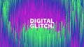 Digital Glitch Effect Vector Abstract Background