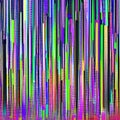 390 Digital Glitch: A glitchy and digital-inspired background featuring digital glitches in pixelated and distorted colors that